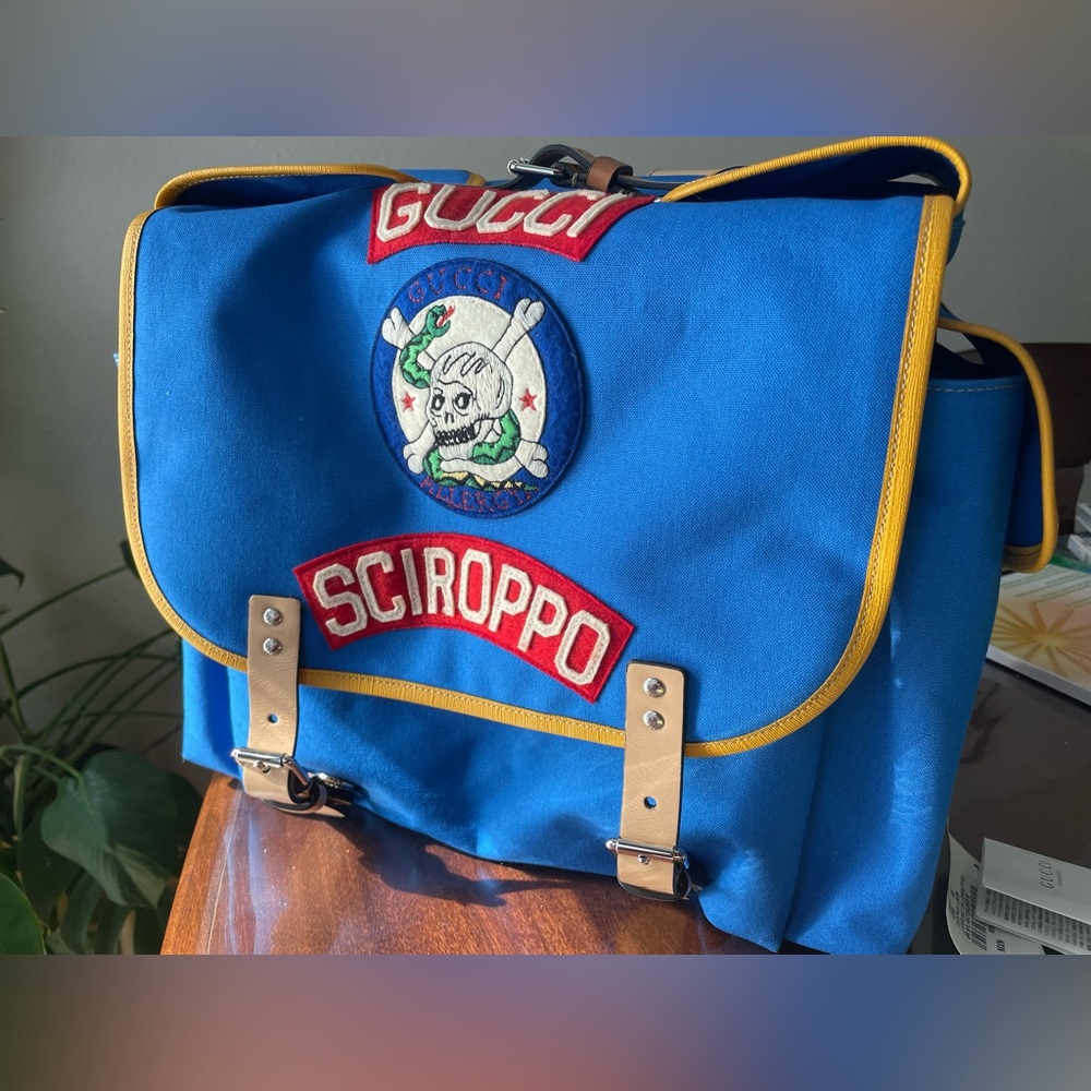Gucci Kids Sciroppo Patch Backpack - Picture 5 of 15